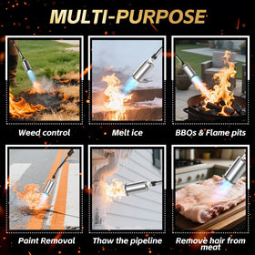 RUBDARK Weed Torch flame control valve for precise adjustment