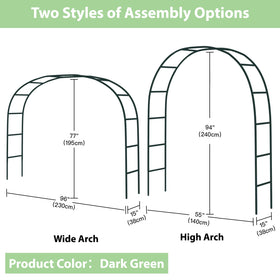 RUBFAC army-green garden arch outdoor, ideal for climbers and seasonal decor.