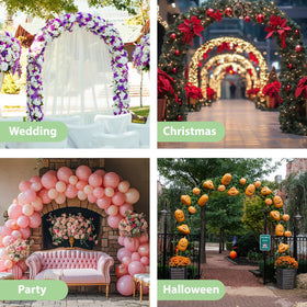 RUBFAC balloon-arch wedding stand elevates celebration entrances with festive flair.