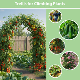 RUBFAC easy-assembly garden arbor simplifies setup for indoor or outdoor displays.