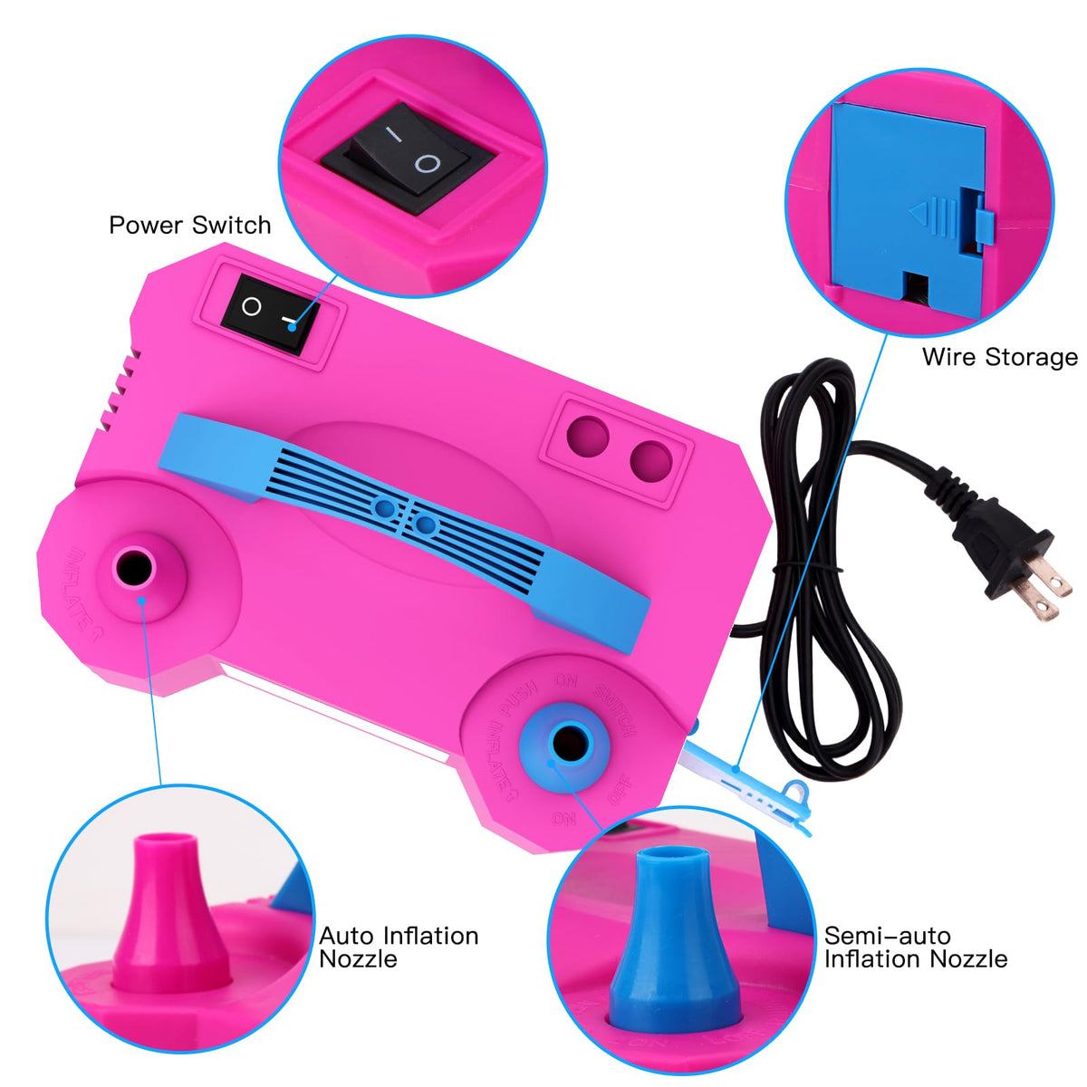 Rubfac electric pump speeds inflation for smooth setup