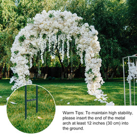 RUBFAC flower-and-foliage arch decor creates vibrant backdrops for photos.