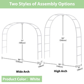 rubfac white garden trellis arch serves as a versatile outdoor backdrop