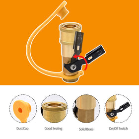 RubyQ fast full-flow plug for quick disconnects ensuring smooth gas flow