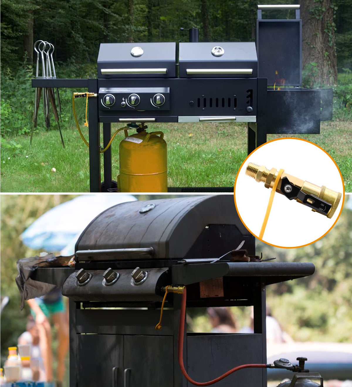 RubyQ propane quick-connects package for versatile setups