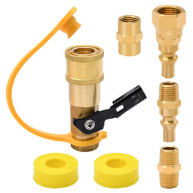 RubyQ propane quick connect shutoff valve for RV connections, reliable control