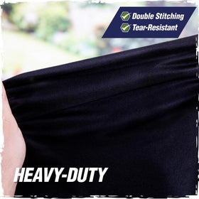 Rugged Rhino grill cover on grill demonstrates full coverage.