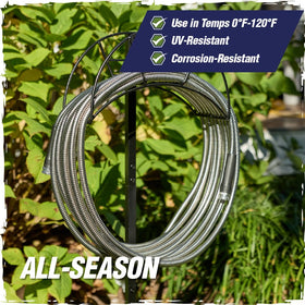 RUGGED RHINO kink-resistant design reduces tangling during use.