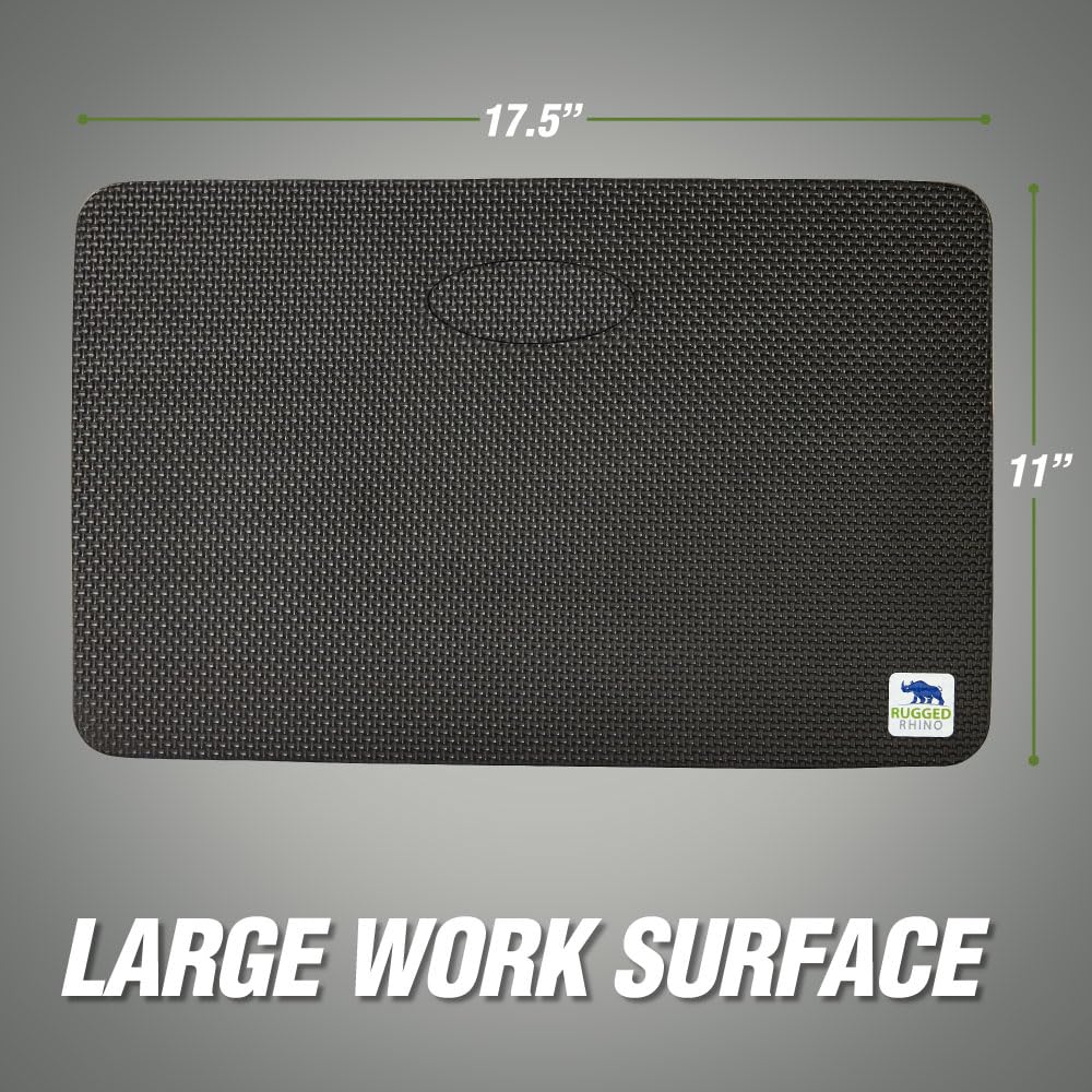 RUGGED RHINO kneeling pad supports up to 300 pounds