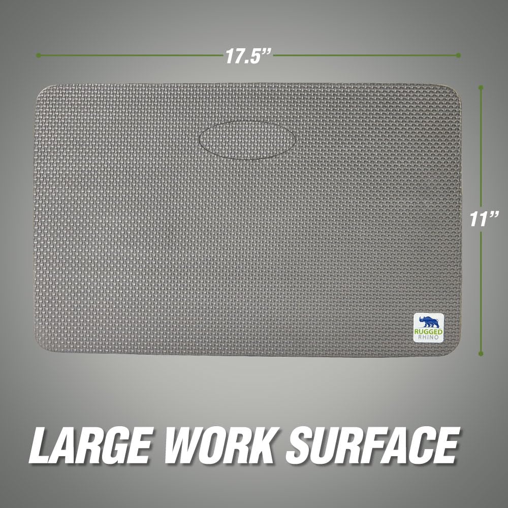 Rugged Rhino kneeling pad demonstrates durable foam and comfort under pressure