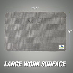 Rugged Rhino kneeling pad demonstrates durable foam and comfort under pressure