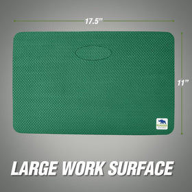 RUGGED RHINO kneeling pad with handle highlights portability