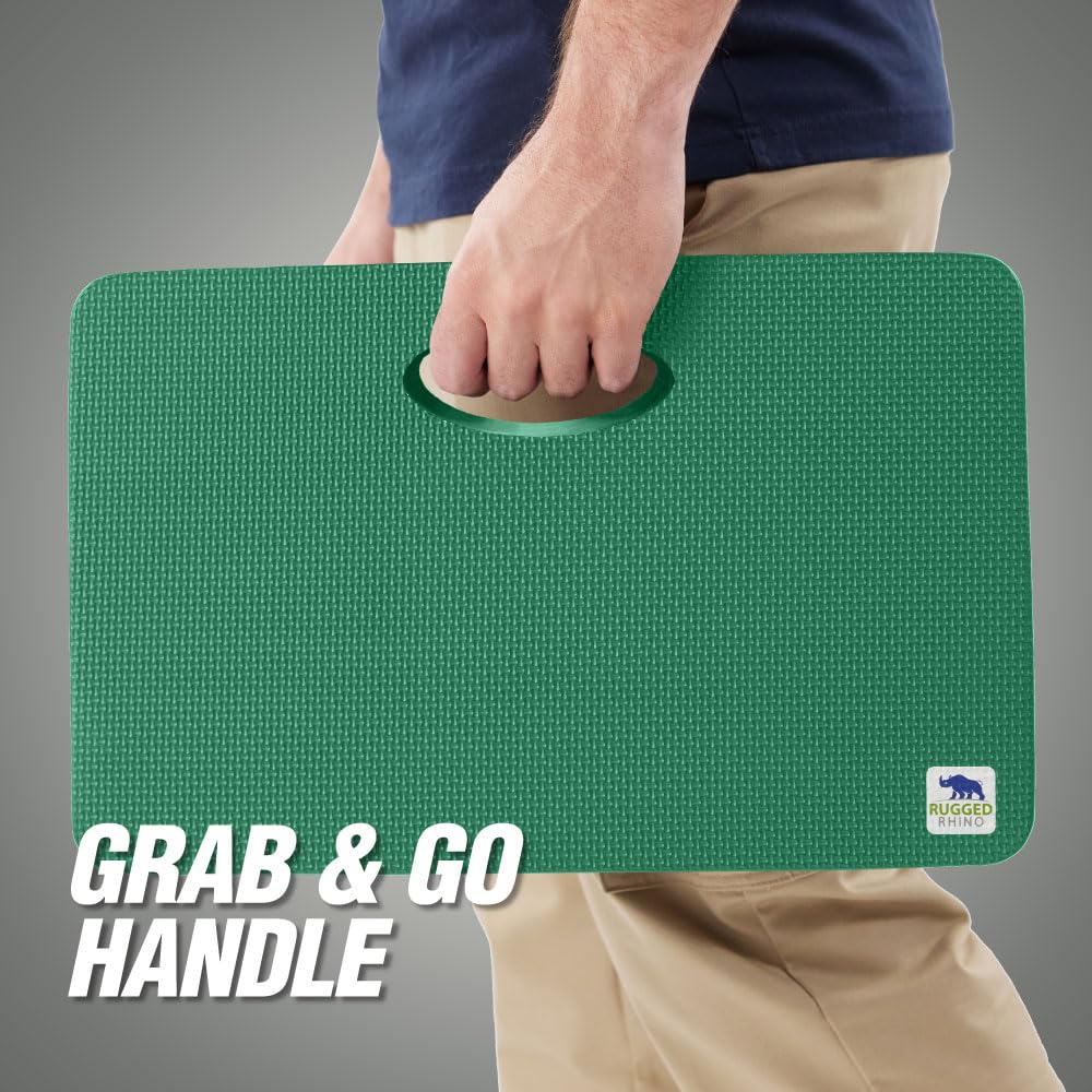 RUGGED RHINO kneeling pad size 17.5 by 11 inches on a surface