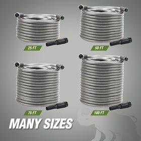 Rugged Rhino 304 stainless steel construction resists corrosion for lasting use.