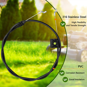 RUHUALIFE drive cable for walk-behind mowers, designed for smooth operation.