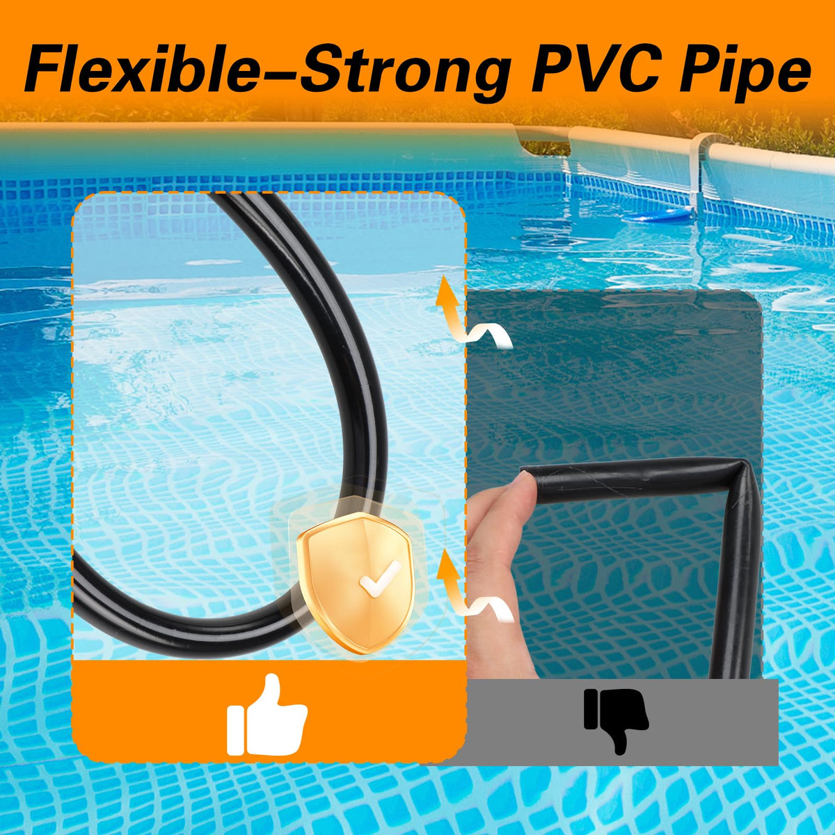RUHUALIFE 5/8-inch OD tube provides durable, leak-resistant flow