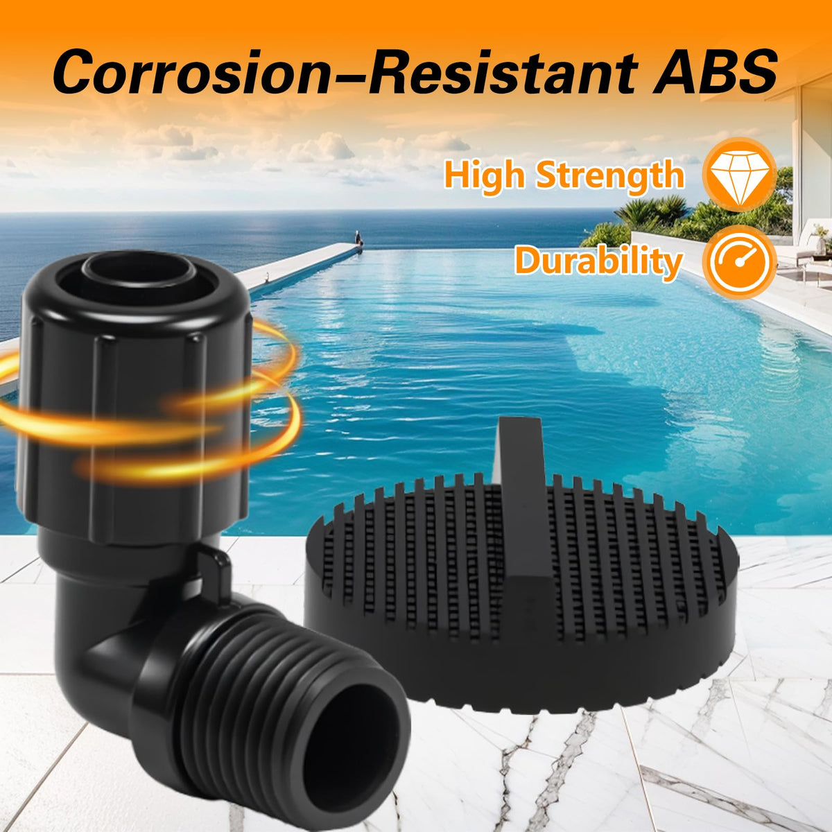 RUHUALIFE 5-8 inch OD tube for durable pool chlorinator tubing and smooth flow