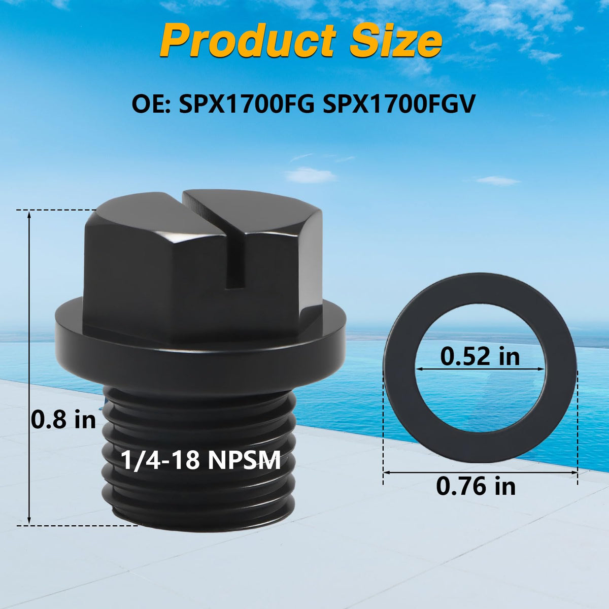 RUHUALIFE SPX1700FG compatibility for Hayward pumps.