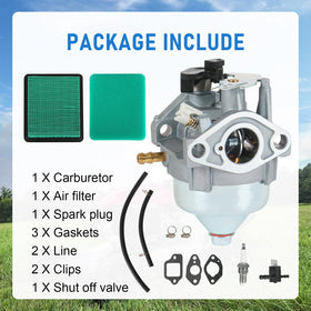 Carburetor fitment view showing Honda GCV200LA compatibility