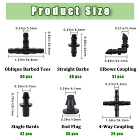 Ruibapa 4-way coupling for flexible sprinkler and drip layouts.