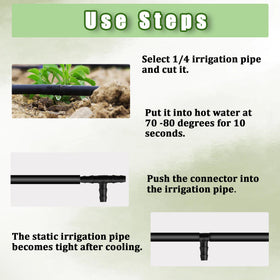 Ruibapa oblique barb tees simplify branching lines in irrigation systems.