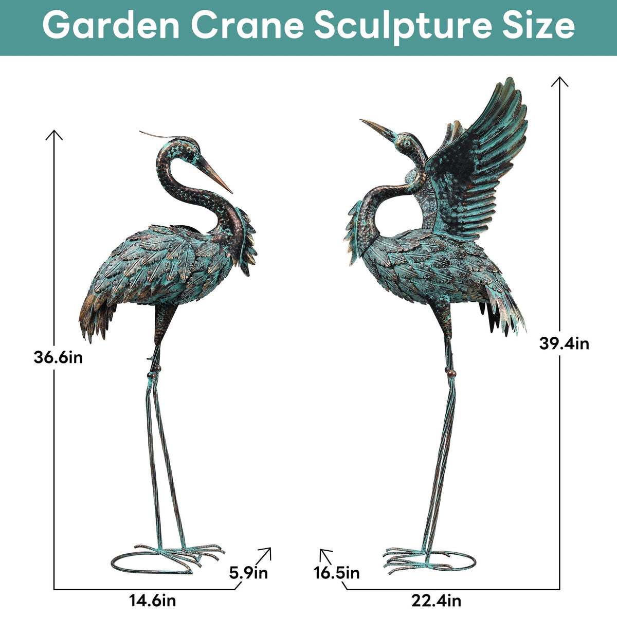 Close-up feather detail on Ruifabo crane statue highlighting hand-painted realism