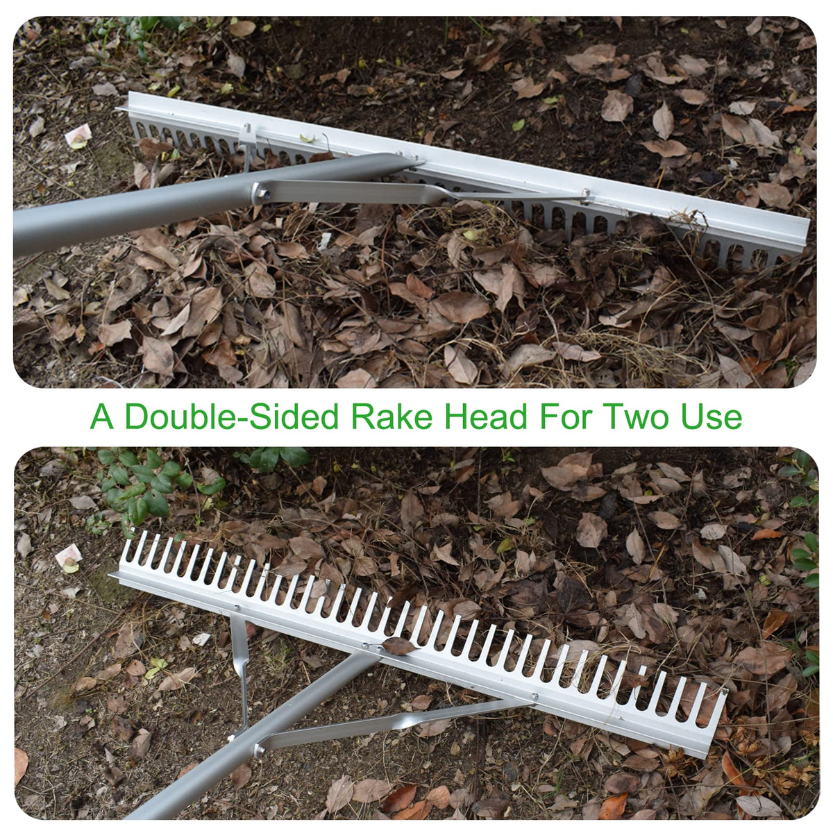 RUIJIU landscape rake with fasteners for stable performance