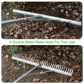 RUIJIU landscape rake with fasteners for stable performance