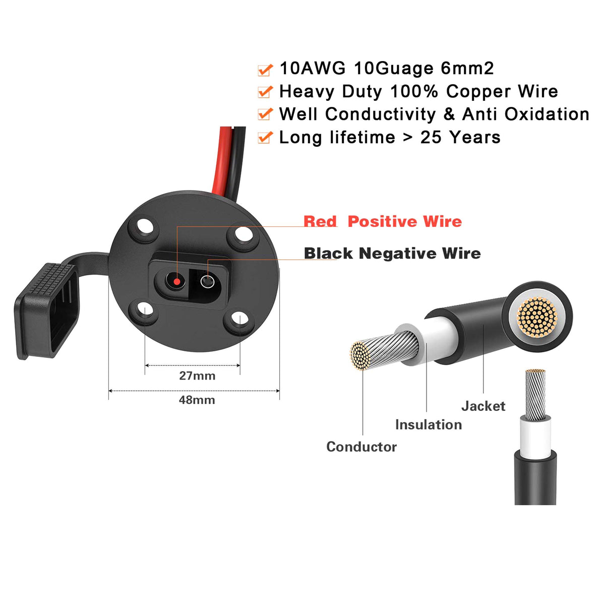 Ruikarhop 10AWG copper wire delivers durability for solar setups