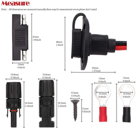 Ruikarhop 60cm length simplifies routing and installation across vehicles