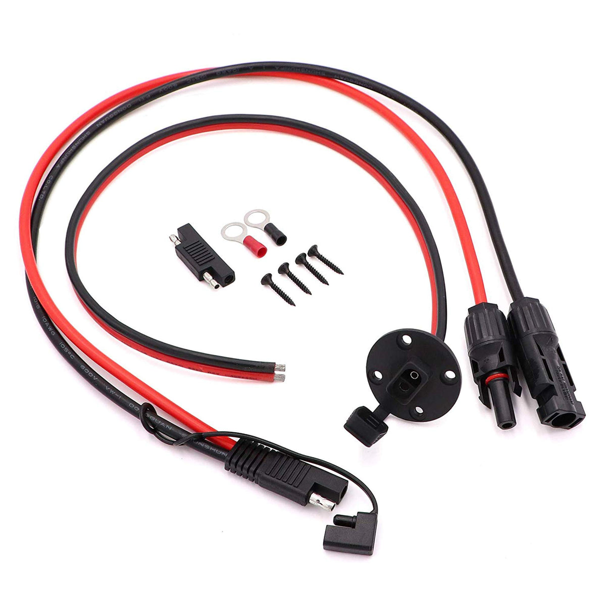 Ruikarhop solar connector SAE adapter with 10AWG cable for quick, sturdy connections