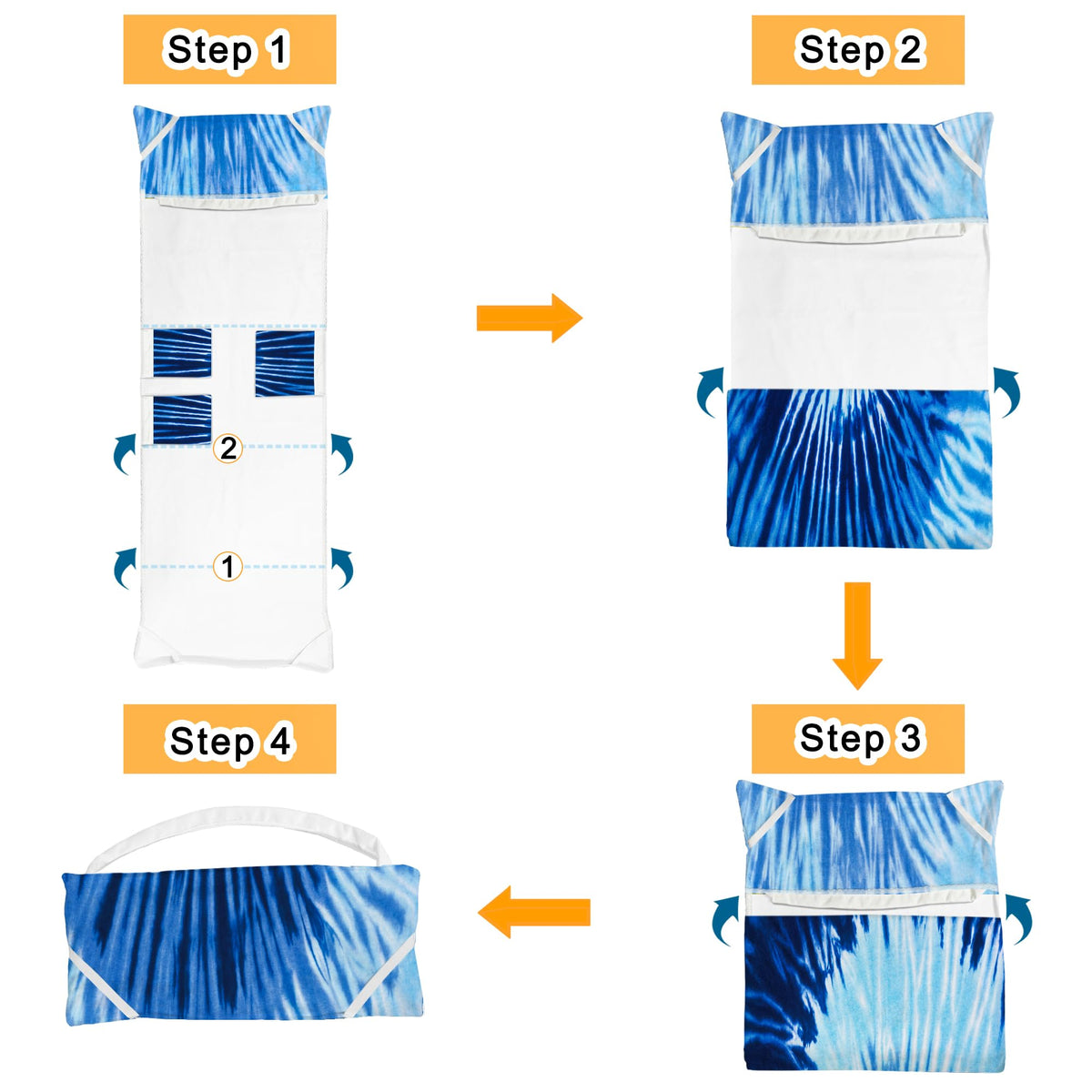 Ruikyhom lounge chair cover displaying three side pockets for quick-access items