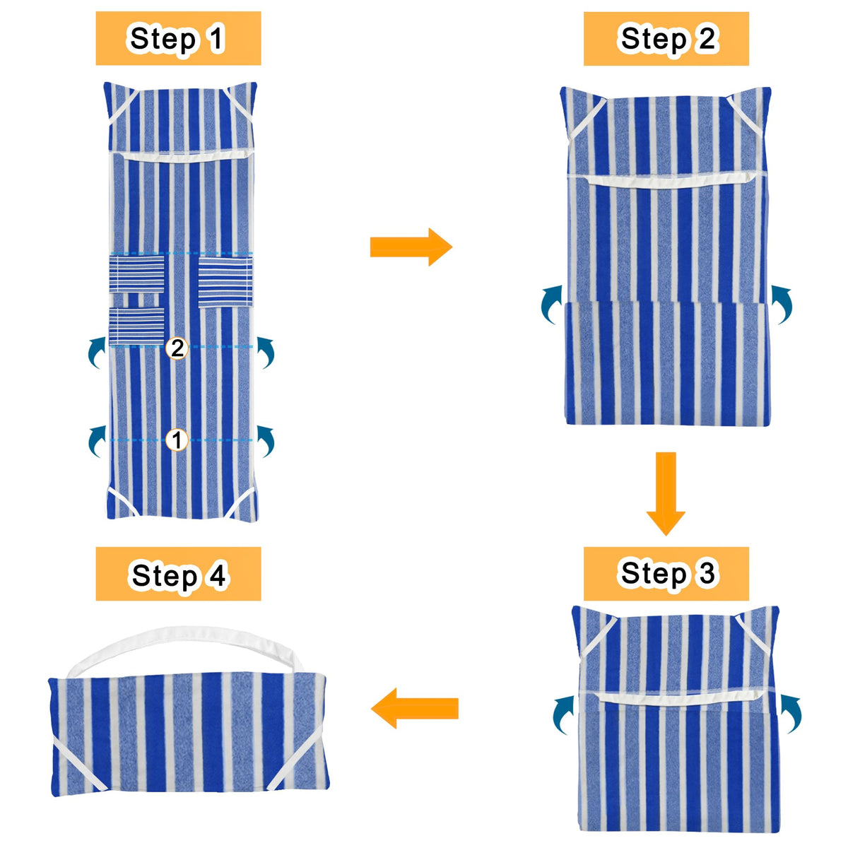 Ruikyhom towel cover with expansion straps stays secure on windy days