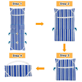 Ruikyhom towel cover with expansion straps stays secure on windy days