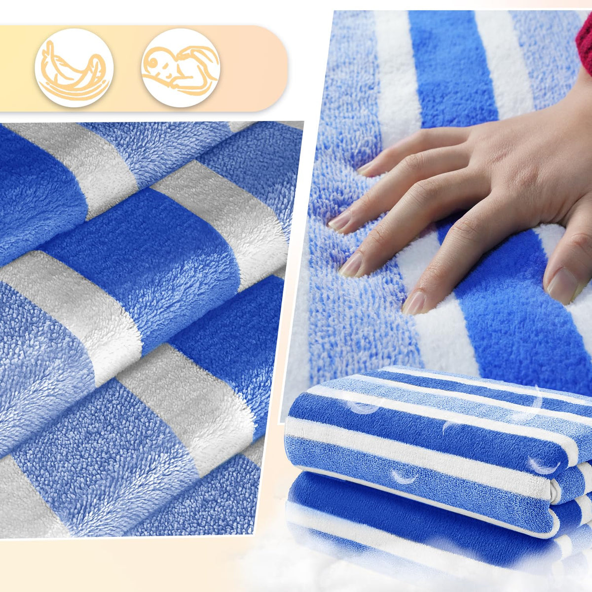 Ruikyhom fold-and-go towel packs into a compact bag for easy transport