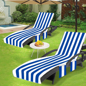 Ruikyhom lounge chair towel cover folds compactly for travel and storage.