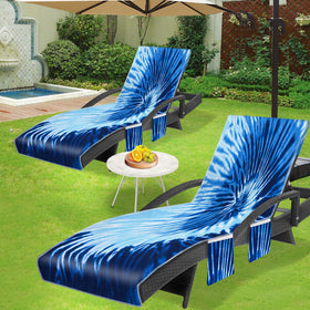 Ruikyhom chaise lounge towel cover demonstrating machine washable durability
