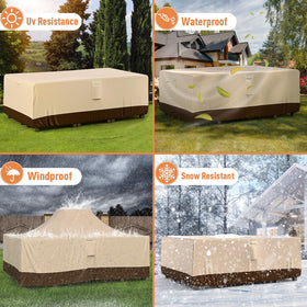 Ruimoy brown finish blends with outdoor décor and furniture.