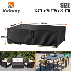 Ruimoy cover with four straps is secured for wind resistance