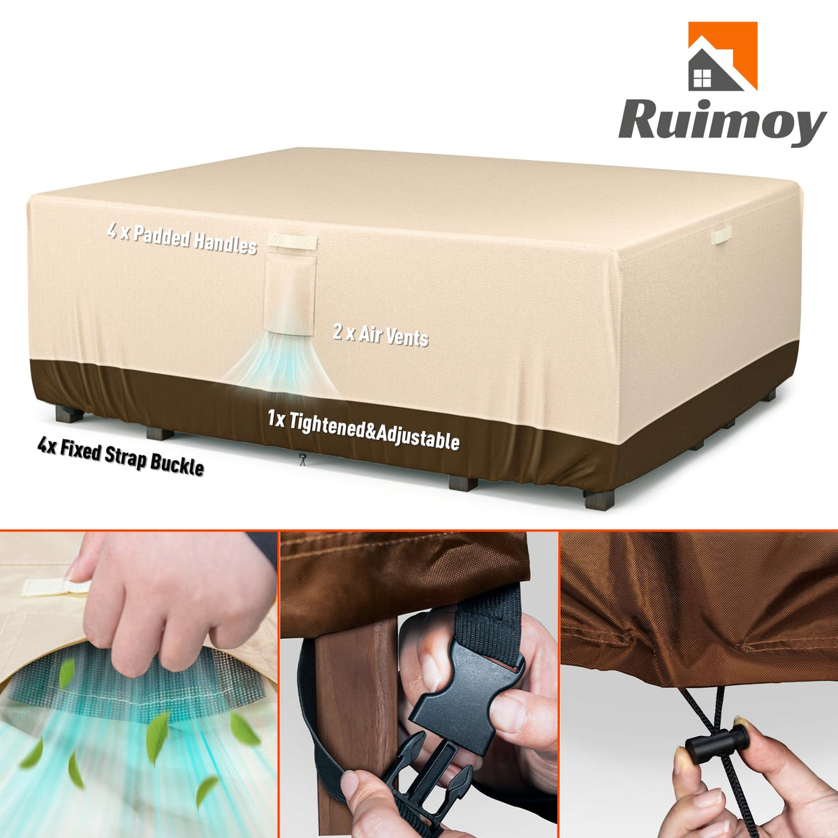 Ruimoy vent design promotes airflow to reduce condensation.