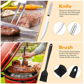 RUINENGDA grill utensils set basting brush for thorough sauce application