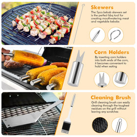 RUINENGDA grill utensils set knife for clean slicing during grilling