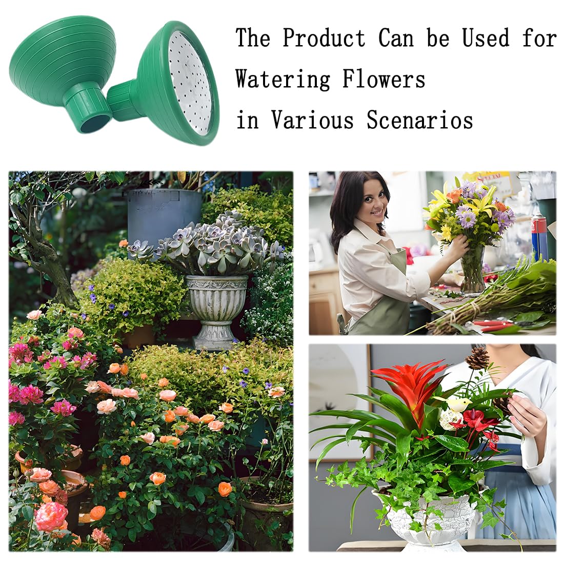 Ruinuonice rose sprinkler 8.5 by 6 cm with 2 cm bottom diameter for easy fit