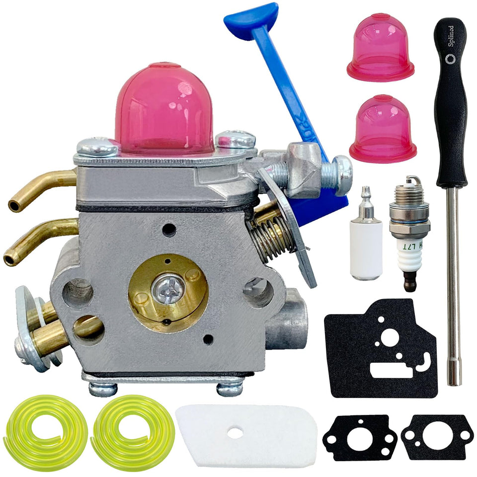 Ruixing 128LD carburetor front view improves Husqvarna compatibility and reliable starts.