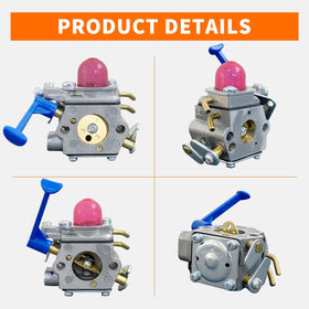 Ruixing 128LD carburetor side view shows compact build for easy installation.
