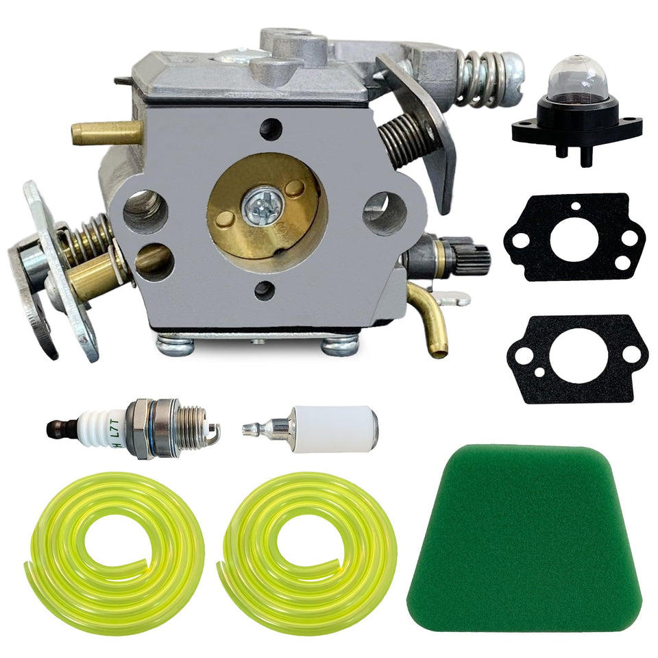 Ruixing carburetor for Poulan, front view, reliable replacement part.
