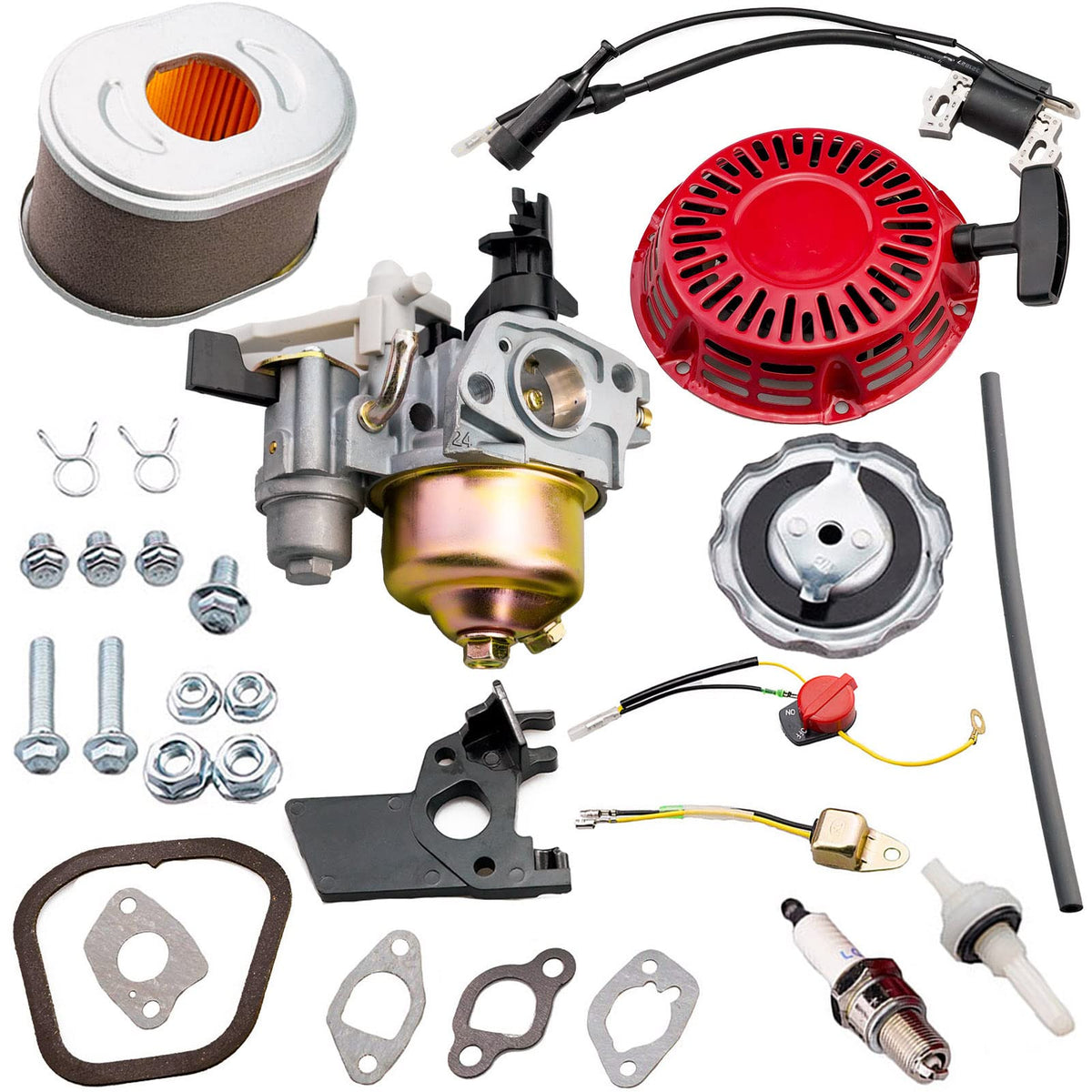Ruma GX160 carburetor kit front view for precise engine tuning and maintenance