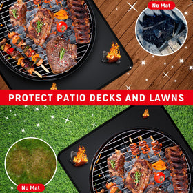 Rumlick double-sided fireproof mat with high heat resistance.