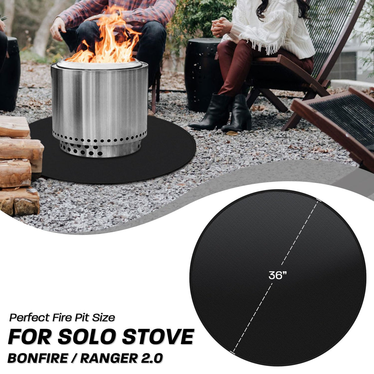 Rumlick heat resistance up to 1050°F protects outdoor spaces.