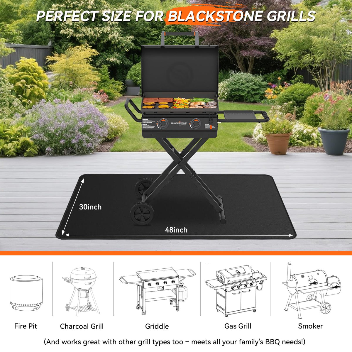 rumlick oilproof waterproof surface mat prevents grease and water stains at outdoor events.